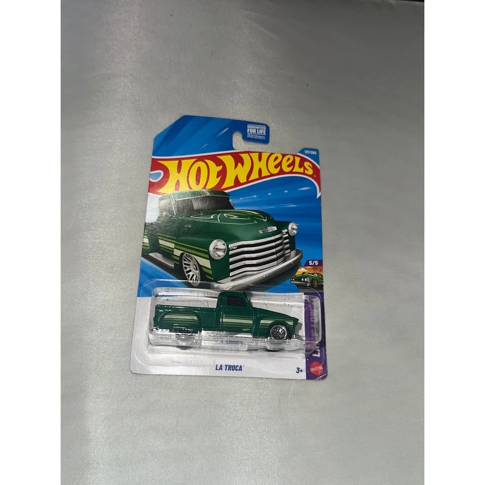 Hot Wheels La Troca Green 137/250 Layin Low 5/5 Diecast Chevy Truck‎ 2024 New